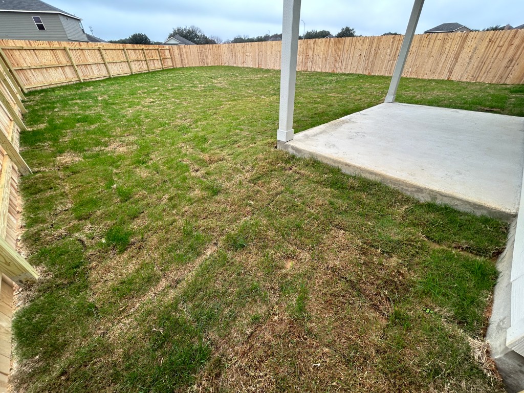 Baseline rear photo of lot - left