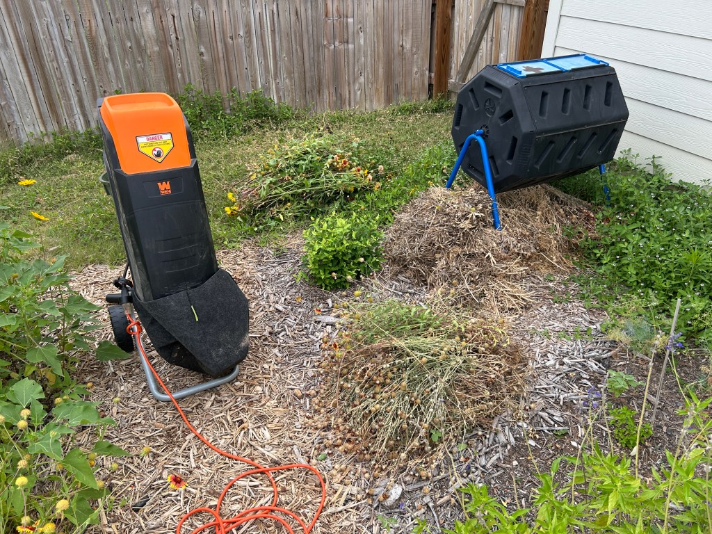 Shredding A Few Excess&nbsp;Plants